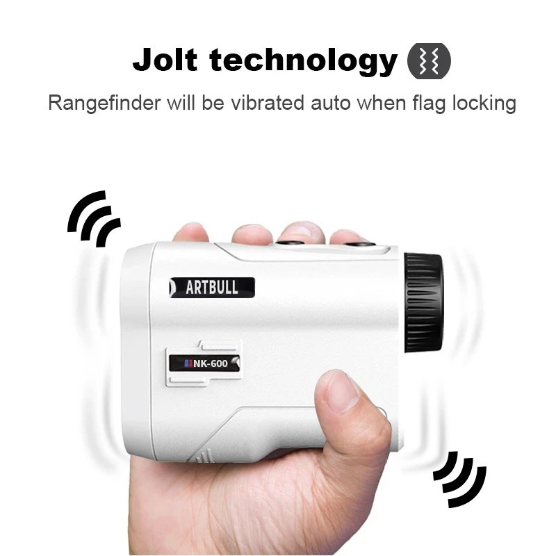 USB Rechargeable 600m 1000m Golf Rangefinder Laser Distance meter Hunting Telescope with Slope Flag-Lock