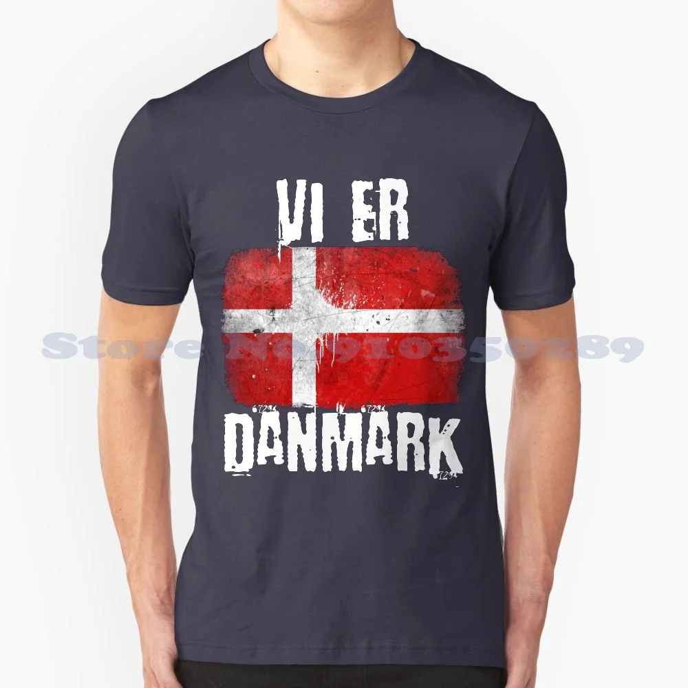 Vi Er Danmark Cool Design Trendy T-Shirt Tee Football Denmark