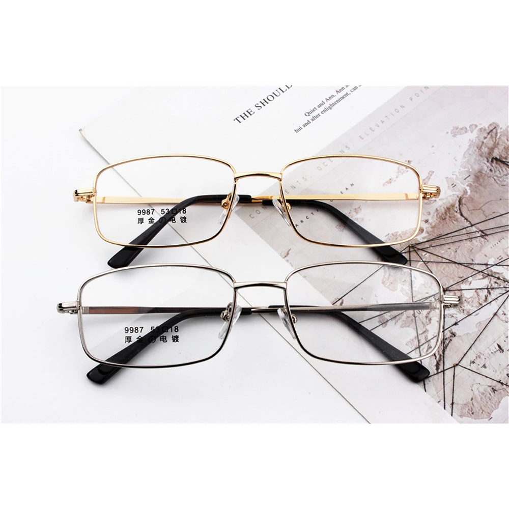 

Fashion Trend Retro Metal Anti Blu Light Ultralight Optical Reading Glasses Business for Men Women+1 +1.5 +2 +2.5 +3 +3.5 +4