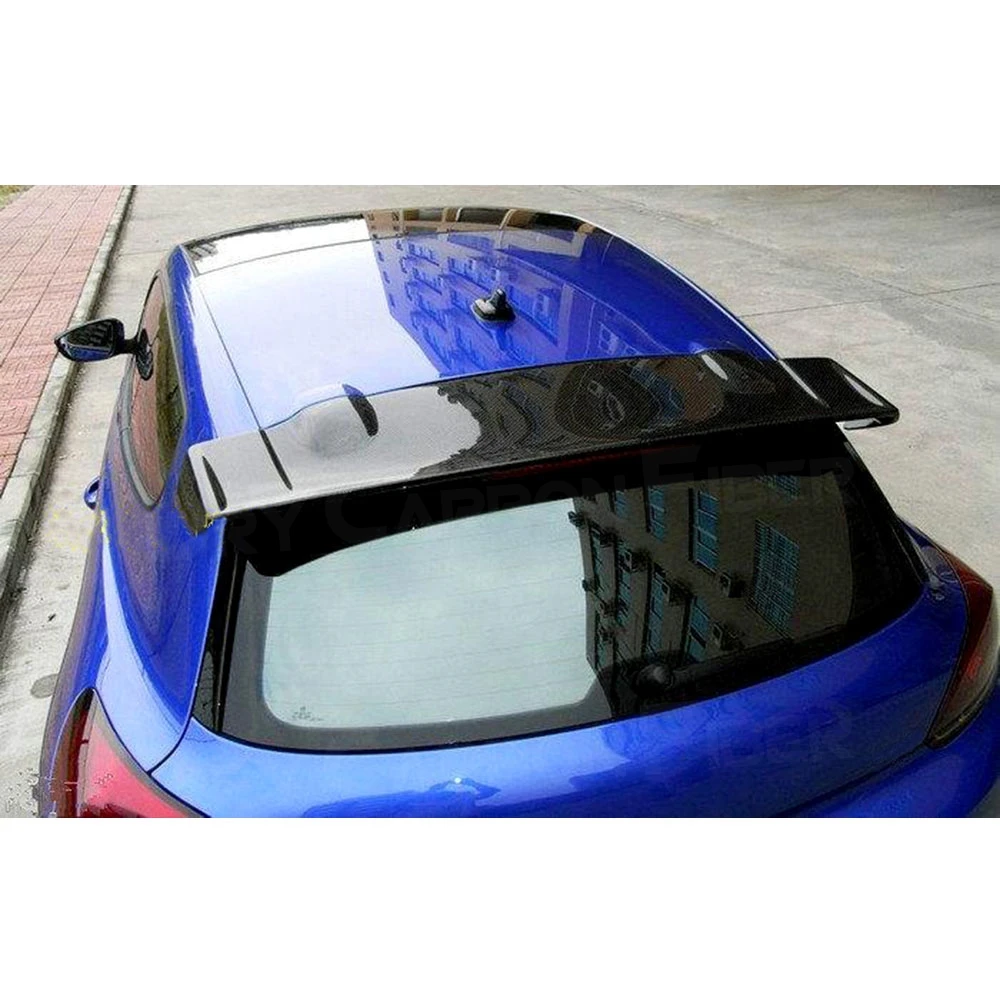 Carbon Fiber Car Rear Roof Spoiler Trunk Wings for Volkswagen VW Scirocco 2009-2014 V Style Roof Plate Spoiler Car Styling FRP