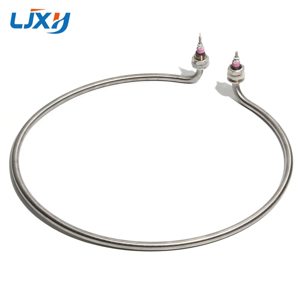 LJXH Round Heating Rod Electric Heating Pipe Noodle Cooking Stove Barrel Soup Pot Heating Tube 220V/380V 3KW/4KW Heater Element