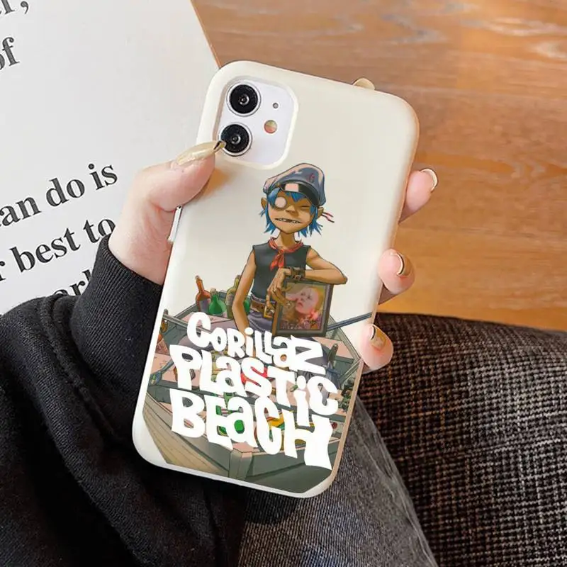 Gorillaz Phone Case Soft Solid Color for iPhone 11 12 13 mini pro XS MAX 8 7 6 6S Plus X XR