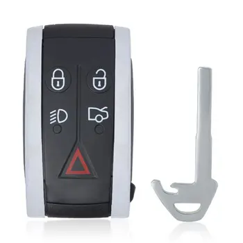 DIYKEY 5鍵遙控汽車鑰匙,適用於捷豹XF XF XFR XK XKR 2009-2013款,315/433MHz,ID46 7945晶片,FCC認證:KR55WK49244,免鑰匙進入 8 最佳銷售 捷豹XKR - №3