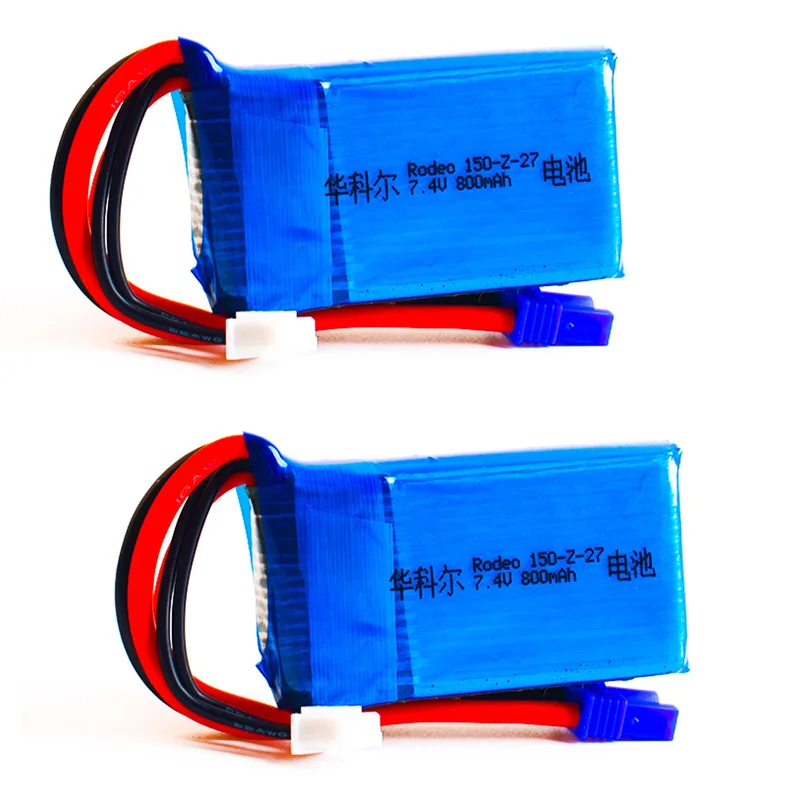 7.4V 800mAh 35C 2s bateria Lipo EC2 wtyczka do Walkera Rodeo 150 F150 RC zdalnie sterowany Quadcopter Drone model RC