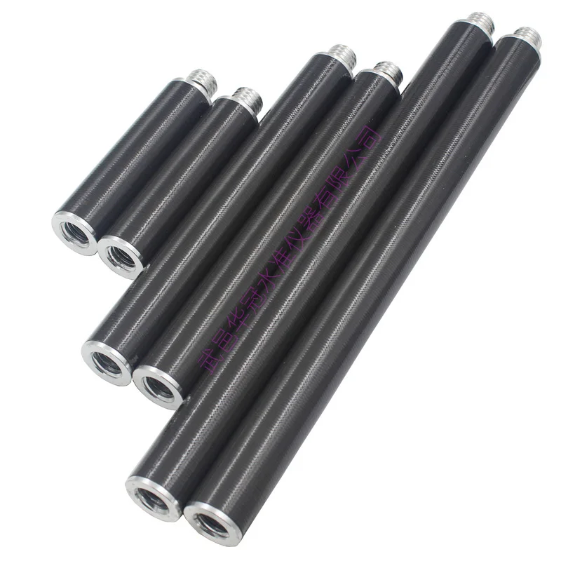 QASE High Strength Super Light Carbon Fiber Pole Black Centering Pole Carbon Fiber Rod GPS Extension Rod Diameter 25mm