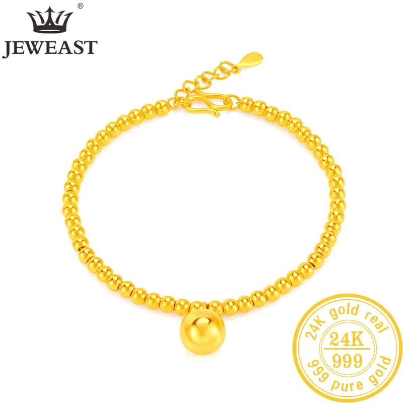 

JLZB 24K Pure Gold Bracelet Real 999 Solid Gold Bangle Upscale Beautiful Romantic Trendy Classic Jewelry Hot Sell New 2023