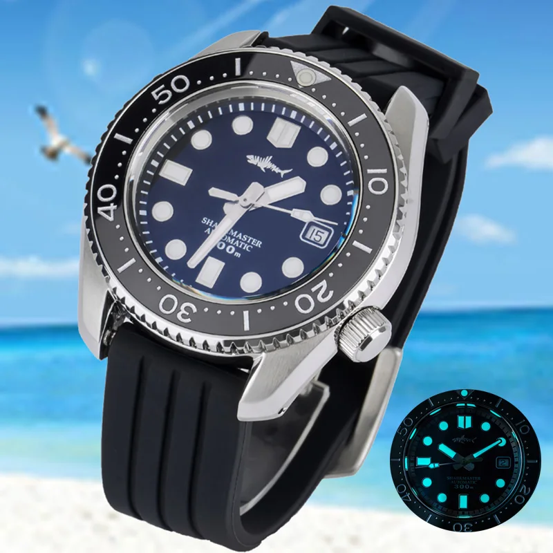 Heimdallr-Reloj de pulsera mecánico para hombre, cronógrafo de buceo de 300M, zafiro, Vintage, deportivo, movimiento automático, luminoso, BGW-9, ST2130