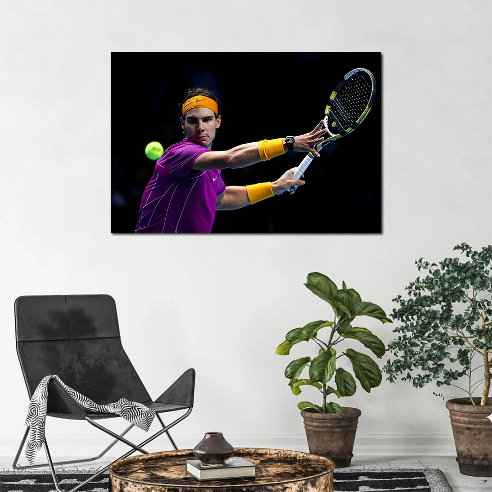 Rafael Nadal Spanish Tennis Player Poster Simple Living Room Decoration Wall Art Canvas Painting For Hotel Apartment