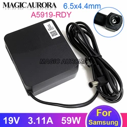 Genuine A5919_RDY AC/DC Adapter 19V 3.11A BN44-01014A Power Supply For Samsung LCD Monitor Charger 59W 6.5x4.4mm With 1 Pin