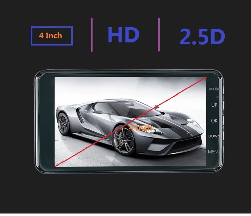 Car DVR camera dash Cam 4 Inch 1080P Full HD Dash Camera 150 Degree Dashcam Cars Night Vision G-Sensor Car Camera Recorder