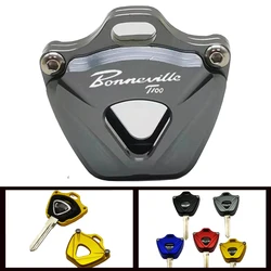 For Triumph BONNEVILLE /SE/T100/Black Motorcycle Key Cover Case Shell Keys protection