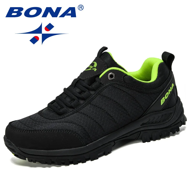 BONA-Sapatos de caminhada para homens, sapatos de escalada, calçado ao ar livre, tênis esportivos trekking, masculino confortável, nova chegada