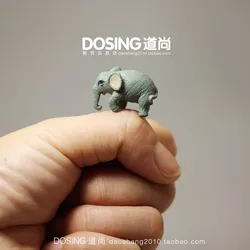 Wild Animal Mini grey elephant Model Ornaments elephant Fairy Garden Miniature Accessories Decor Action Figures Figurine Toys