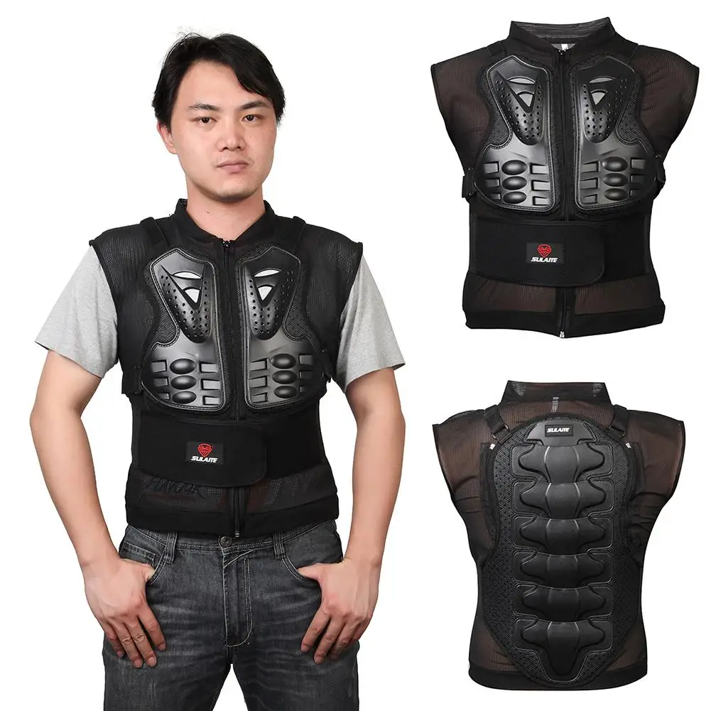 

Motorcycle Armor Motorcycle Jacket Breathable Riding Chest Protector Sleeveless Off-road Riding Armor Vest Jacket Back Guard