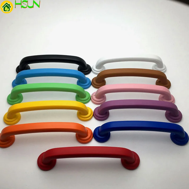 American hole pitch 96 / 160mm black and white color modern simple children's room drawer shoes cabinet clothes cabinet door