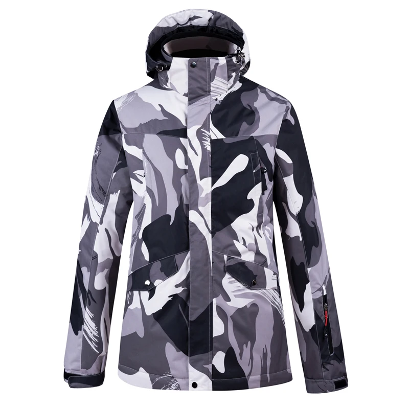 Conjunto de calças de snowboard masculino, jaqueta super quente à prova d\'água, à prova de vento, respirável, para inverno, traje de esqui de