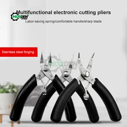 DIY 4 Inch Mini Pliers Diagonal Pliers Bent Needle Nipper Nose Pliers Cable Snips Electrical Cutting Pliers Repair  Hand Tools