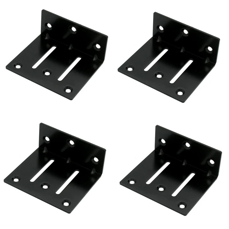 

Hot 4PCS Metal Widen Right Angle Furniture Corner Braces Wood Board Shelves L Shape Support Frame Brackets Reinforced Connectors