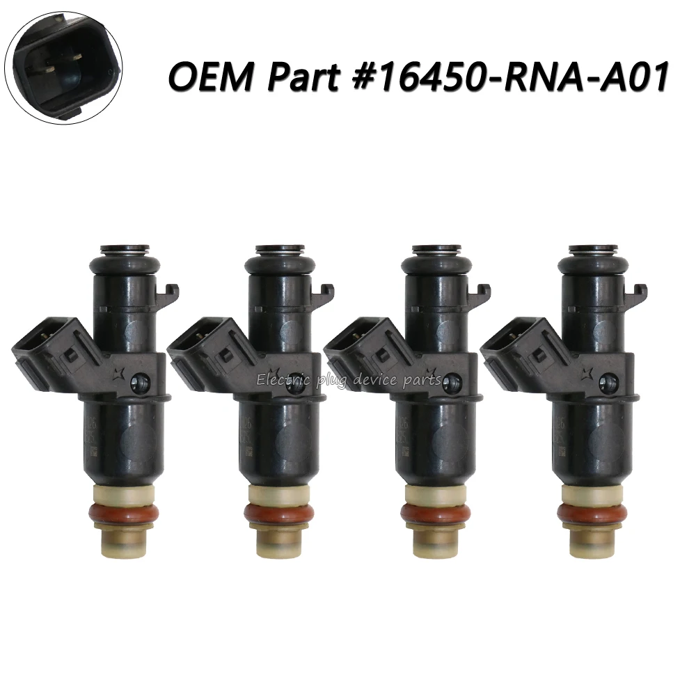 

4pcs Used OE# 16450-RNA-A01 Fuel Injectors for Honda Civic 1.8L 2006-2011 Fit 1.5L 2009-2013 FJ785 FJ1045