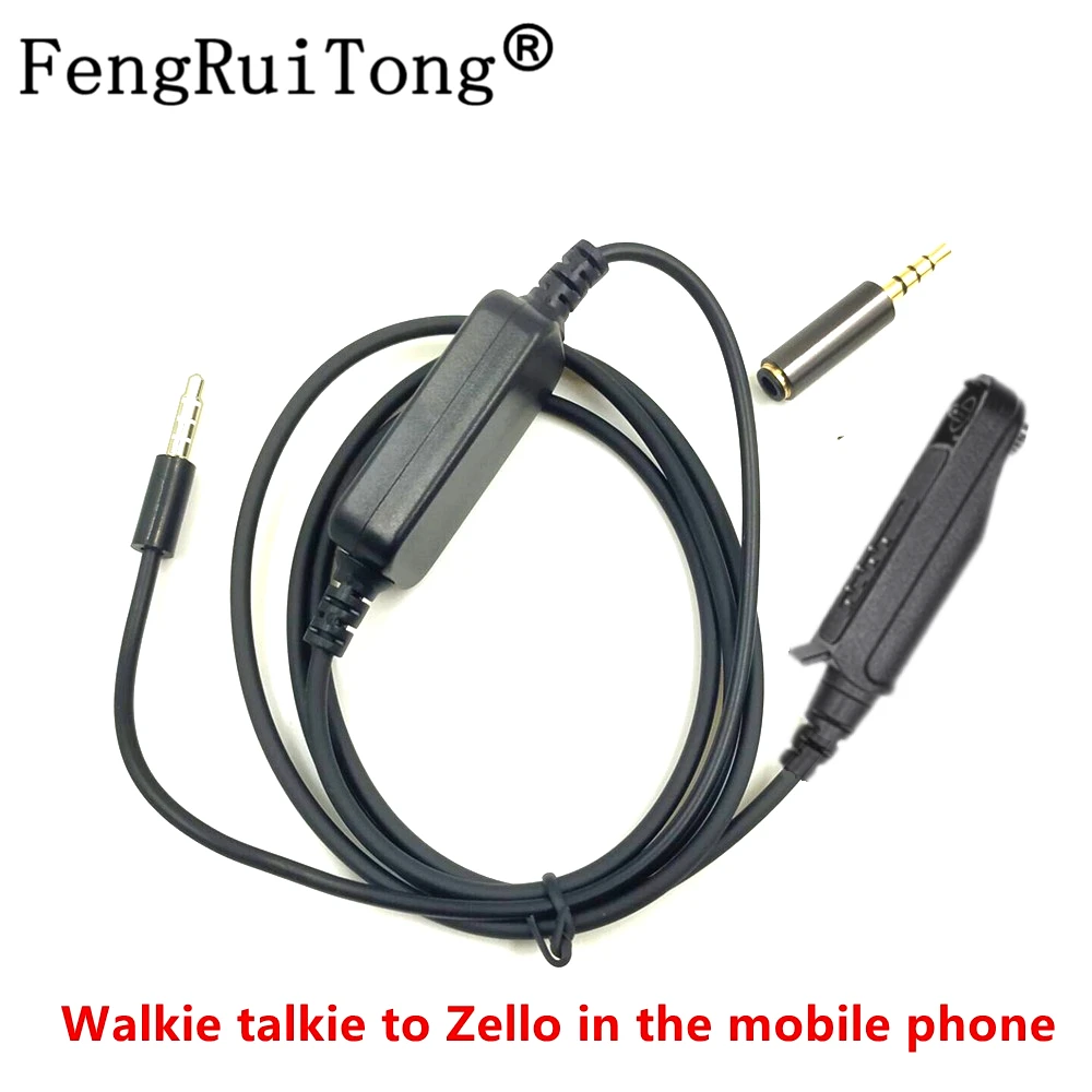 

Zello-9R Cable Audio Interface Cable for BAOFENG UV-XR A58 UV9R UV-9R Plus Radio (Zello on the mobile phone- Android, iOS)