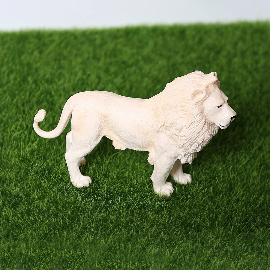 Simulated Plastic Wild Animals Model Africa Lion,Congo Lion, Cape Lion Action Figure for Collection Science Educational Figurine