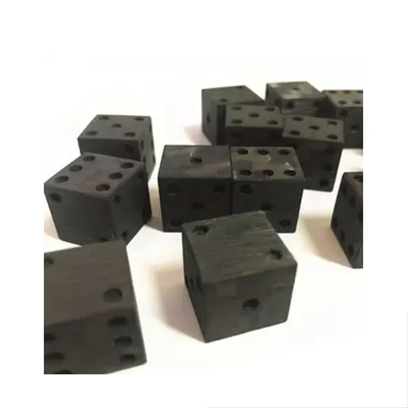 CNC Machining Milling Carbon Fiber Dice Custom Dice Adult 19mm 6 Sided Solid Carbon Fiber Dice Precision machining part CNC part