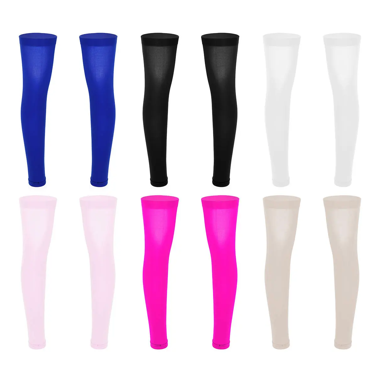 Woman Man Compression Stockings Sports Socks Tights Sport Sleeves Cycling Running Gymnastics Tennis Golf Elastic Silky Silk Sock