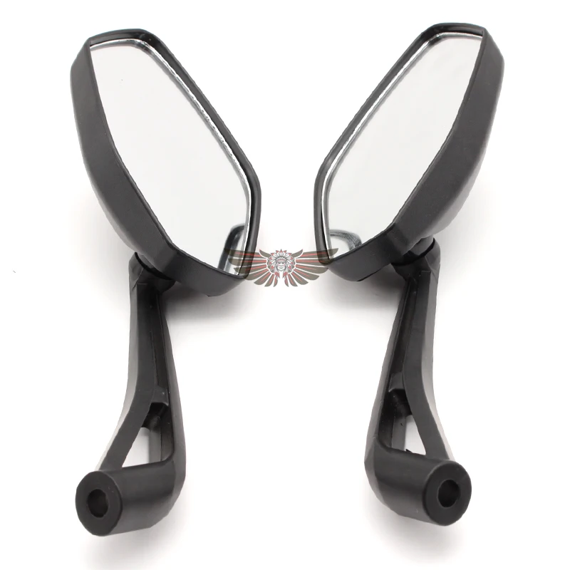 Black Universal Motorcycle Rear View Side Rearview Mirrors 8mm 10mm For Yamaha FZ1 FAZER FZ6 FZ6R FZ8 XJ6 MT-07 MT-09 FZ9 FZ-09 - view 4