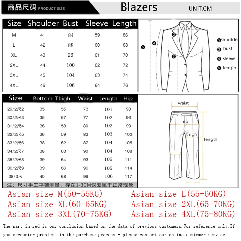 Wedding suit men Slim Fit Plaid Suit 3pc set Male Groom Blazers Pants Man Formal Business Work Wear Dress Suits Asian size