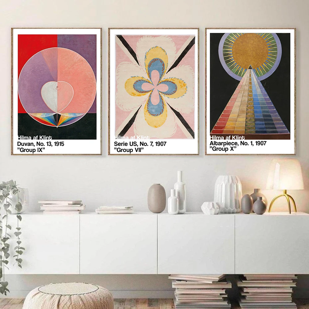 Hilma af Klint Swedish Quote Art Print Inspirational Poster Sweden Scandinavian Modern Canvas Painting Prints Home Wall Decor