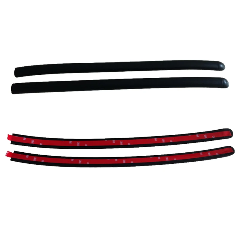 2pcs Automobile B-Pillar Sealing Strip Anti-Collision Soundproofing Waterproof Rubber Door Center Pillar Upper End Sealing Strip