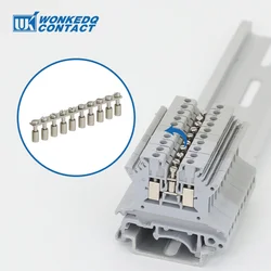 1Pc FBI10-4 Wiring Jumpers For UK1.5N UK1.5 Connector FBI 10-4 DIN Rail UK Terminal Block Accessories Fixed Bridge
