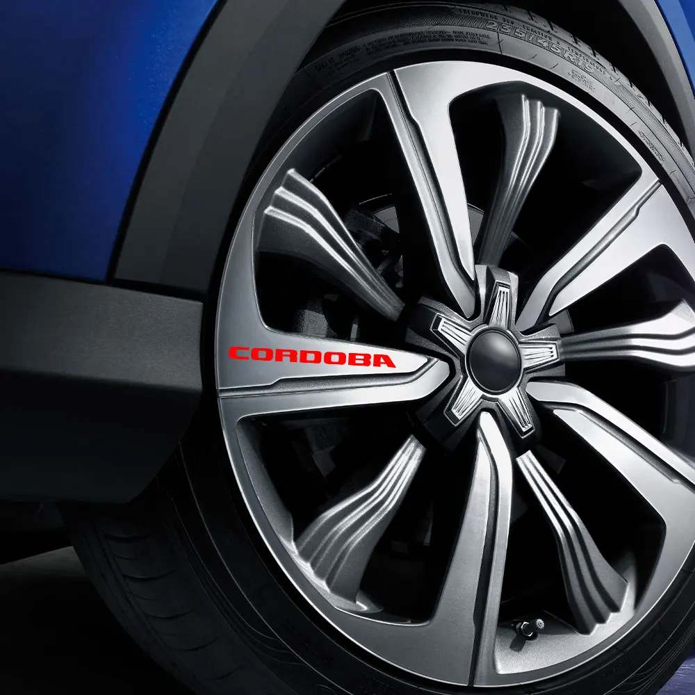 Pegatinas para llanta de rueda de coche, accesorios exteriores para Seat Altea, Arosa, Arona, Leon, Ibiza, Alhambra, Ateca, Toledo, Tarraco, Cordoba, Exeo
