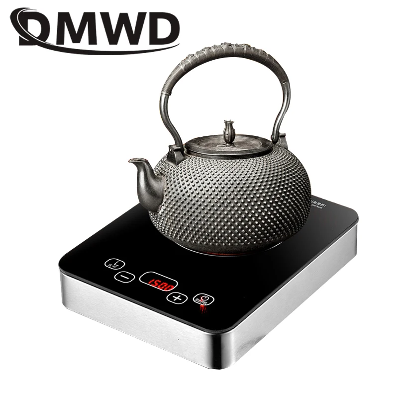 DMWD Ceramic-glass Cooktop Waterproof Touch Panel Far Infrared Poly Energy Pottery stove Tea Water Boiler Hotpot Hob Multicooker