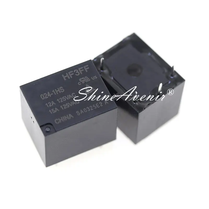 5pcs/lot Relay HF3FF-005-1HS 009-1HS 012-1HS 024-1HS 4PIN HF3FF-005-1ZS 009-1ZS 012-1ZS 024-1ZS 5PIN 5V 9V 12V 24V New Original