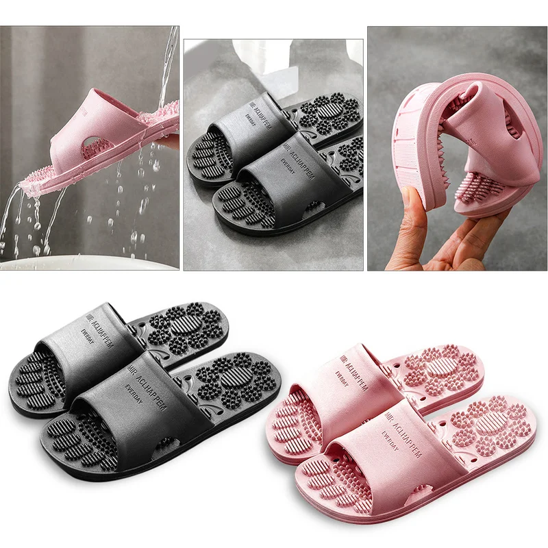 Point Foot Massage Slippers Unisex Women Men Non-Slip Foot Massager Slipper for Home Hotel Health Care Feet Massage Slides