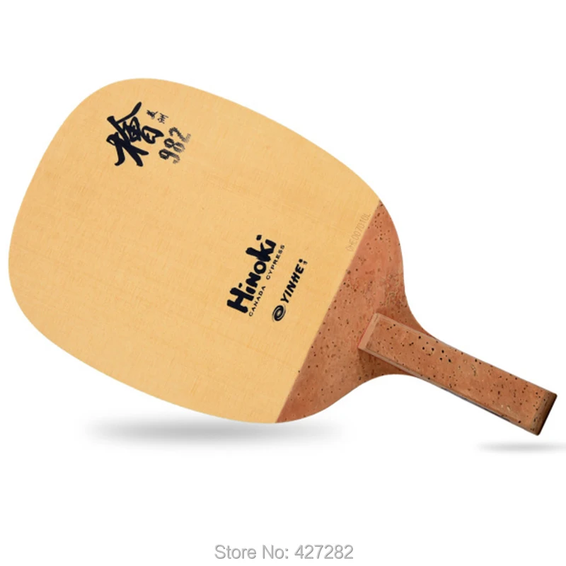 Yinhe-Milky Way Galaxy 982 Hinoki Table Tennis Ping Pong Racket, Japanese, Original, One Pair