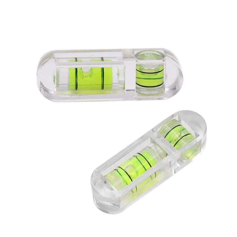 Mini Bubble Spirit Level T-type Spirit Level Round Square DIY for Photos Frame Desk Daily Frame Goods Surface Leveler