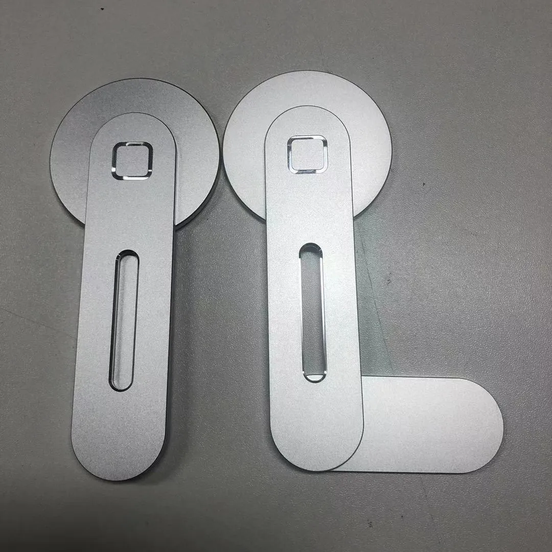 Magnetic Phone Holder For iPhone 13 14 Series Collapsible Metal Aluminum Alloy Paste Type Phone Stand For Tablet iMac Notebook