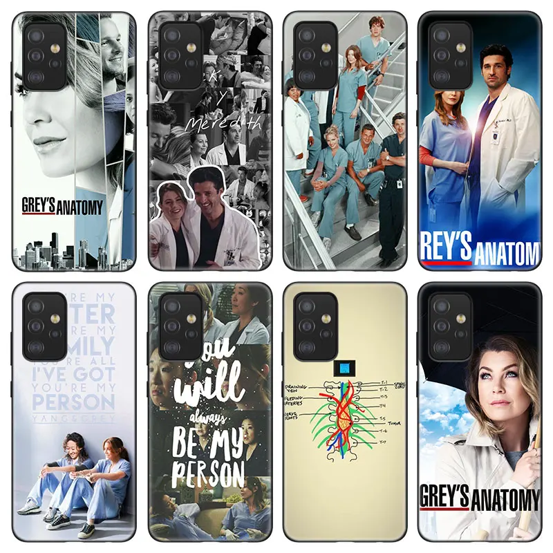 Greys Anatomy Nurse Doctor Case For Samsung Galaxy A12 A22 A21S A02S A31 A32 A50 A51 A70 A71 A72 A11 A10S A20S A30S A52 S 5G