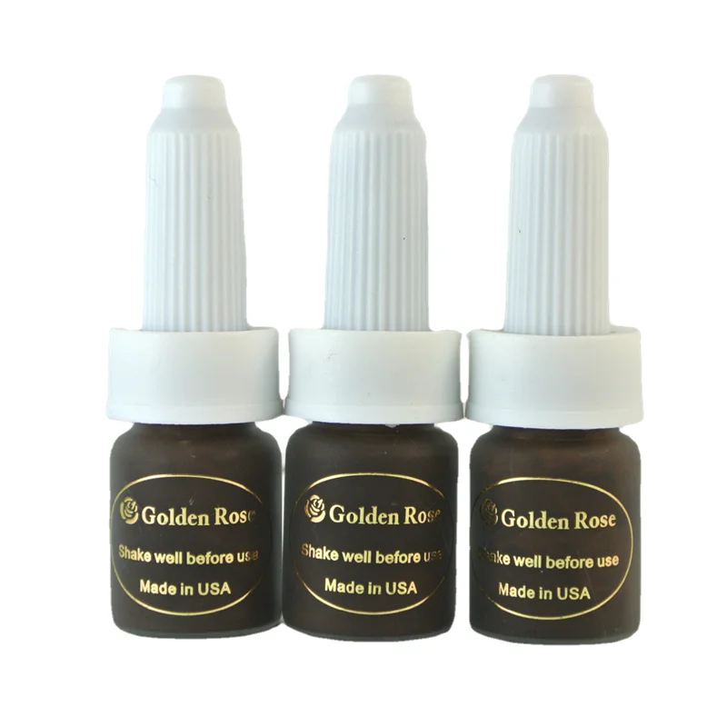 3 teile/los Augenbrauen Permanent Make-Up Pigment 5ml Tattoo farben Set Micro Pigment Kosmetische Farbe Tattoo Liefert