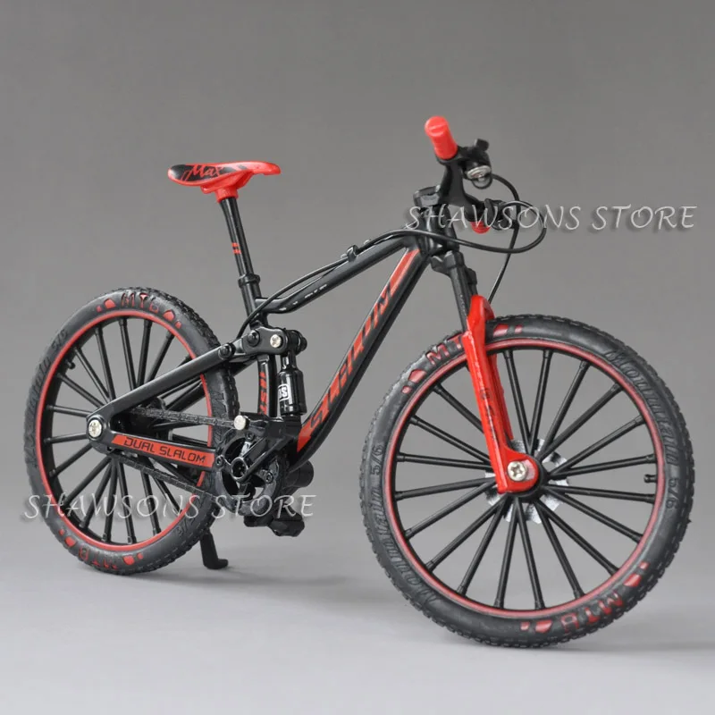 1:10 Scale Diecast Metal Bicycle Model Toys DH Down Hill Dual Slalom Mountain Bike Replica Collection