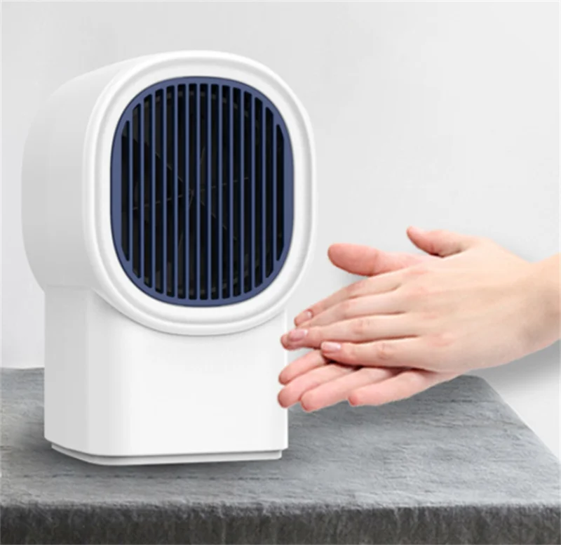 พัดลมเครื่องทำความร้อนอุ่นไฟฟ้าแบบพกพาขนาดเล็กสำหรับเดสก์ท็อปสำหรับฤดูหนาวบ้านสามความเร็วปรับ Fast ร้อน Drop Shipping QN11