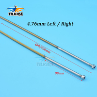 4.76mm 3/16'' Flexible Shaft Positive/Reverse Length 400mm/520mm Flex Cable For RC Electric Boat