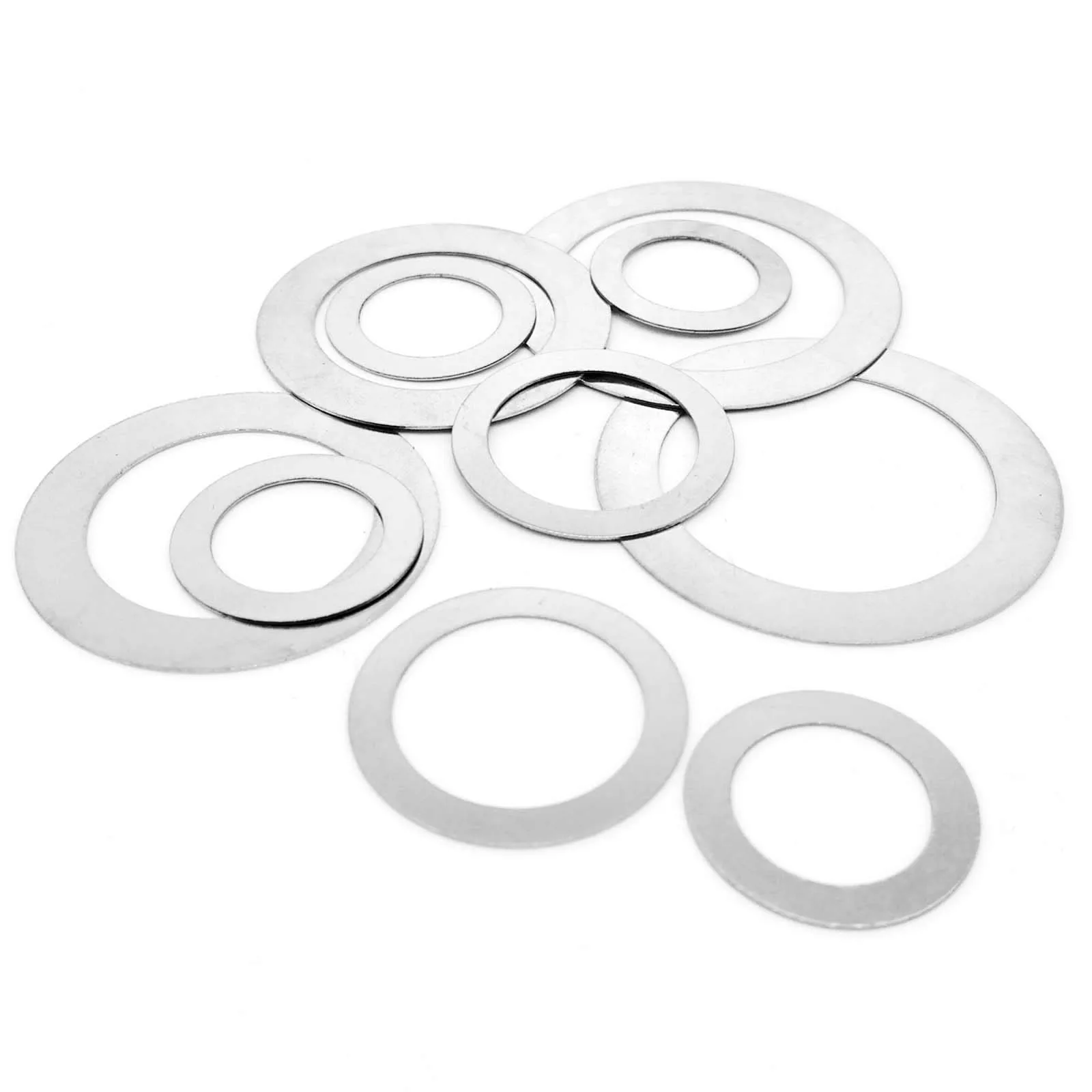 HZYUEGOU 0,1 bis 1 mm M2 M2,5 M3 M4 M5 M6 M8 M10 bis M40 Ultradünne Flachdichtung, Einstellbare Präzisionsdichtung, 304 A2 Edelstahl – Detail 3