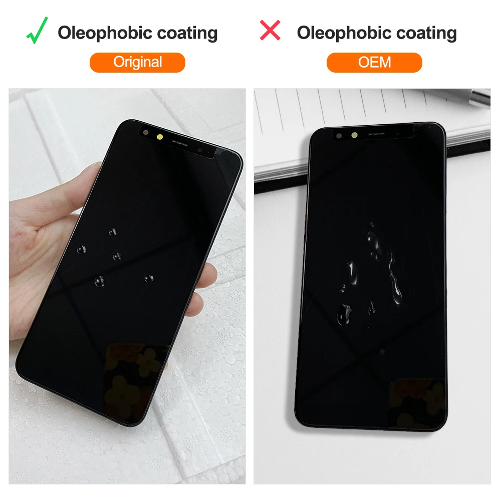 Schermo testato al 100% per Xiaomi Mi A2 Display LCD Touch Screen Digitizer Assembly sostituzione per Mi A2 Mi 6X M1804D2SG, muslimah