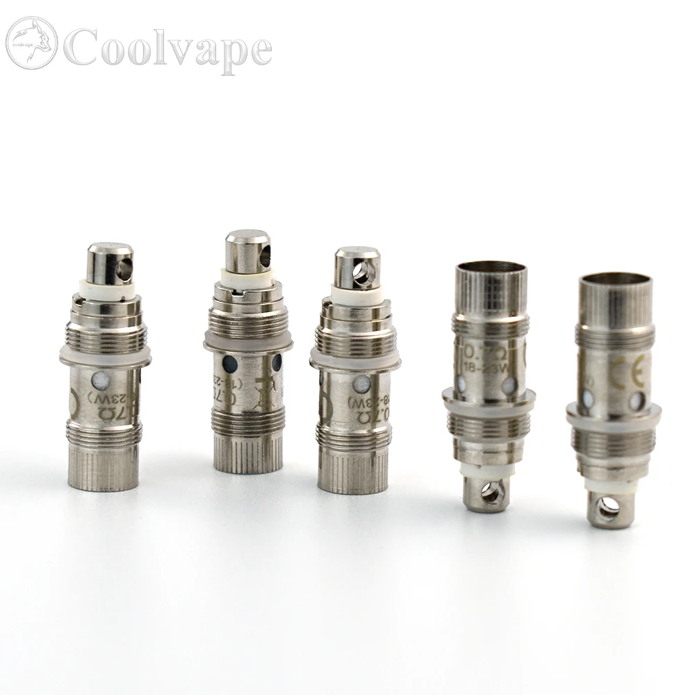 5pc vape Replacement tank Atomizer 0.7/1.6/1.8 Ohm Coil for Electronic Cigarette  Vaporizer Bantam revision kit