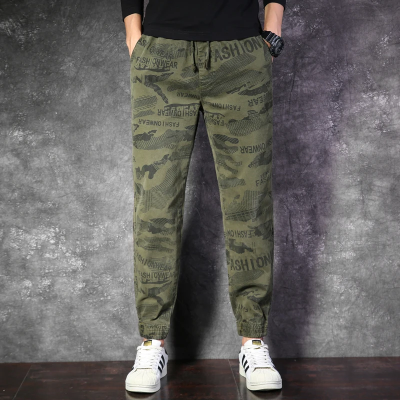 Mens Joggers Casual Pants Fitness Men's Tactical Camouflage Skinny Sweatpants Trousers Blue Red Jogger Track Pan BL9611