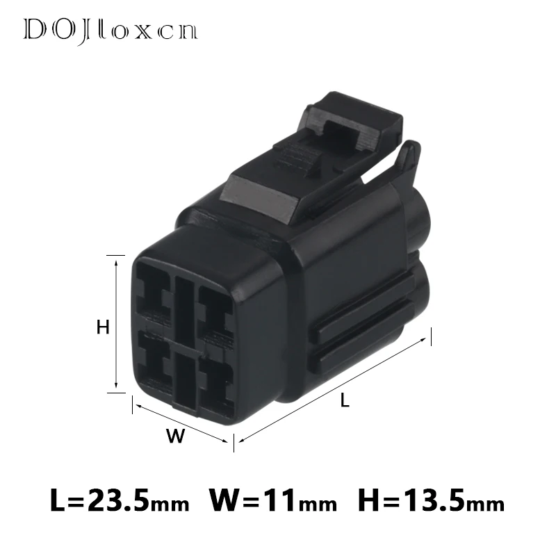 1/5/10/20/50Sets 4 Pin Sumitomo MT090 Sealed Motorcycle Connector Housing Automotive Black White Wiring Plug 6180-4771 6188-0004