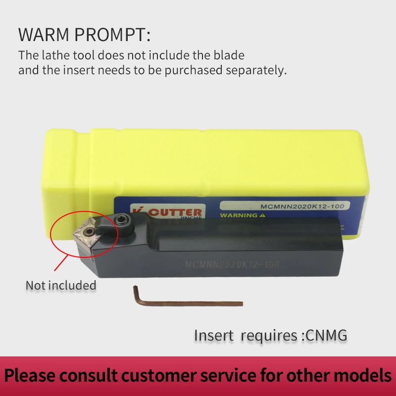 Imagem -05 - Inserções para Ferramenta de Torno Externo Cnmg12 Conjunto de Ferramentas para Máquina de Corte de Torno Mcmnn Mcmnn2023k12100 Mcmnn2525m12-100